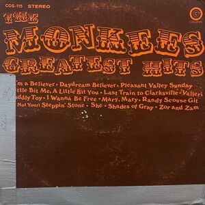 The Monkees - Greatest Hits - 1969 - Original Vinyl Record